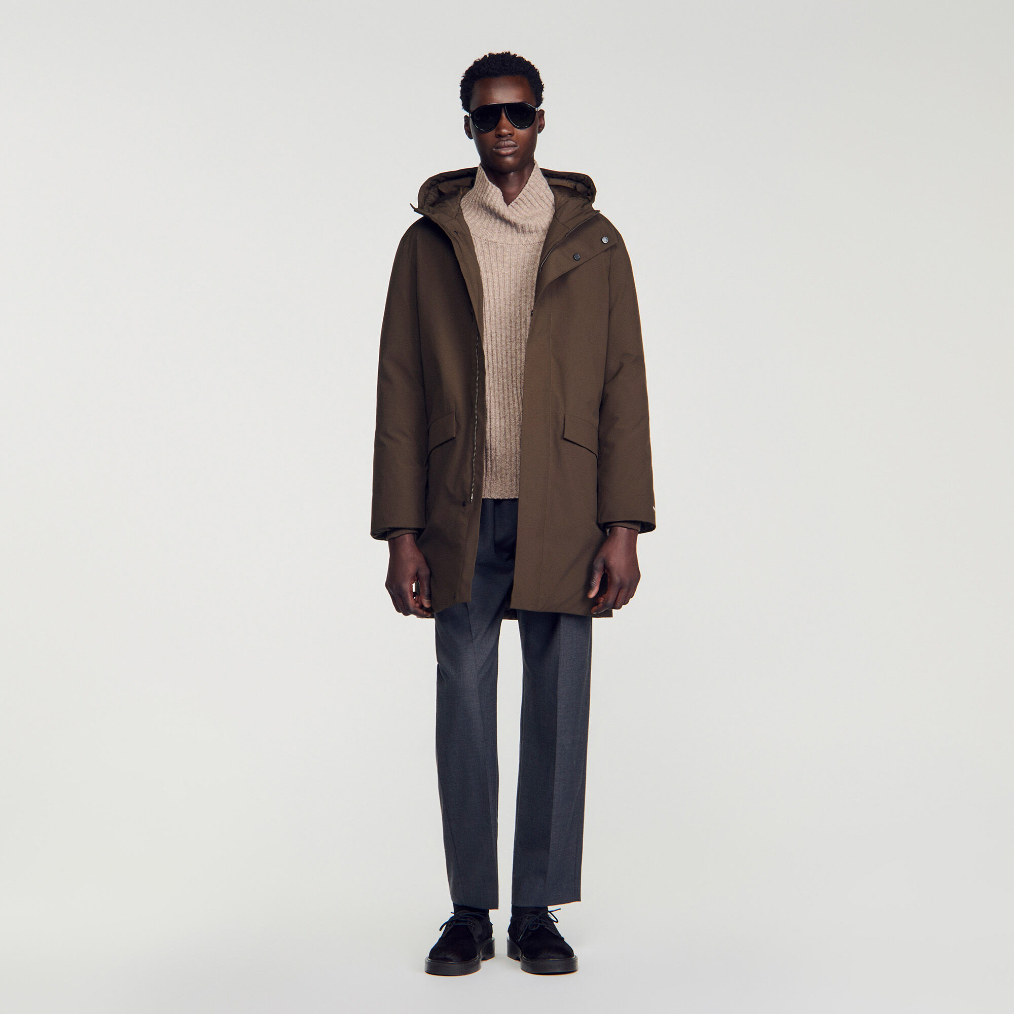 Parka jas met rits en capuchon - Man | Sandro