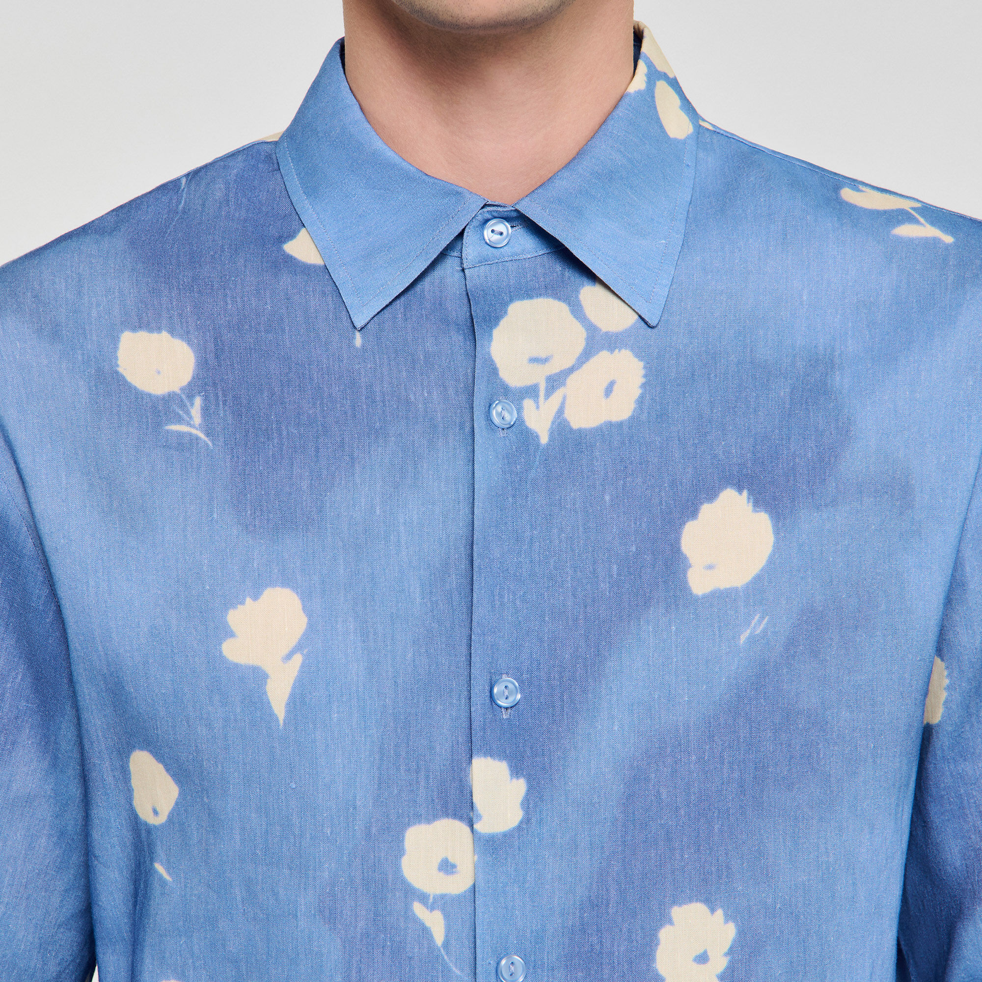Overhemd met bloemenprint