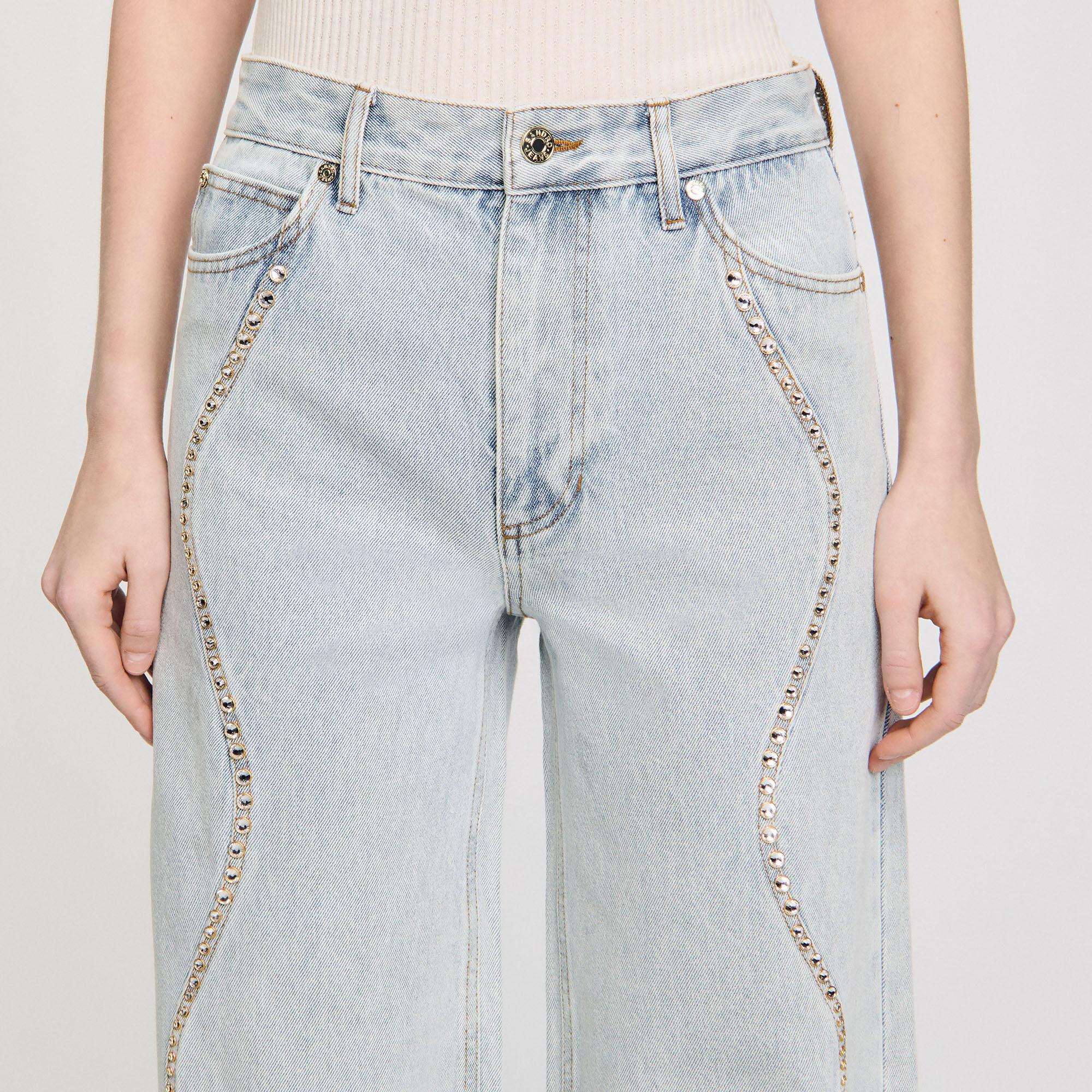 Jeans met stras details