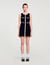 Korte jurk tricot velours