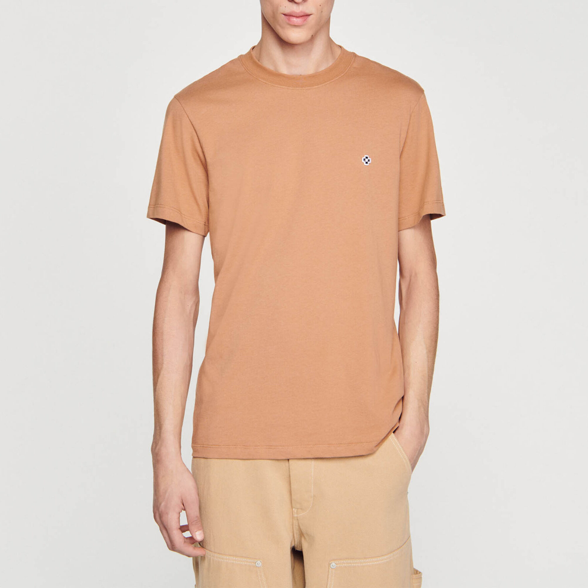 T-shirt met square cross-patch