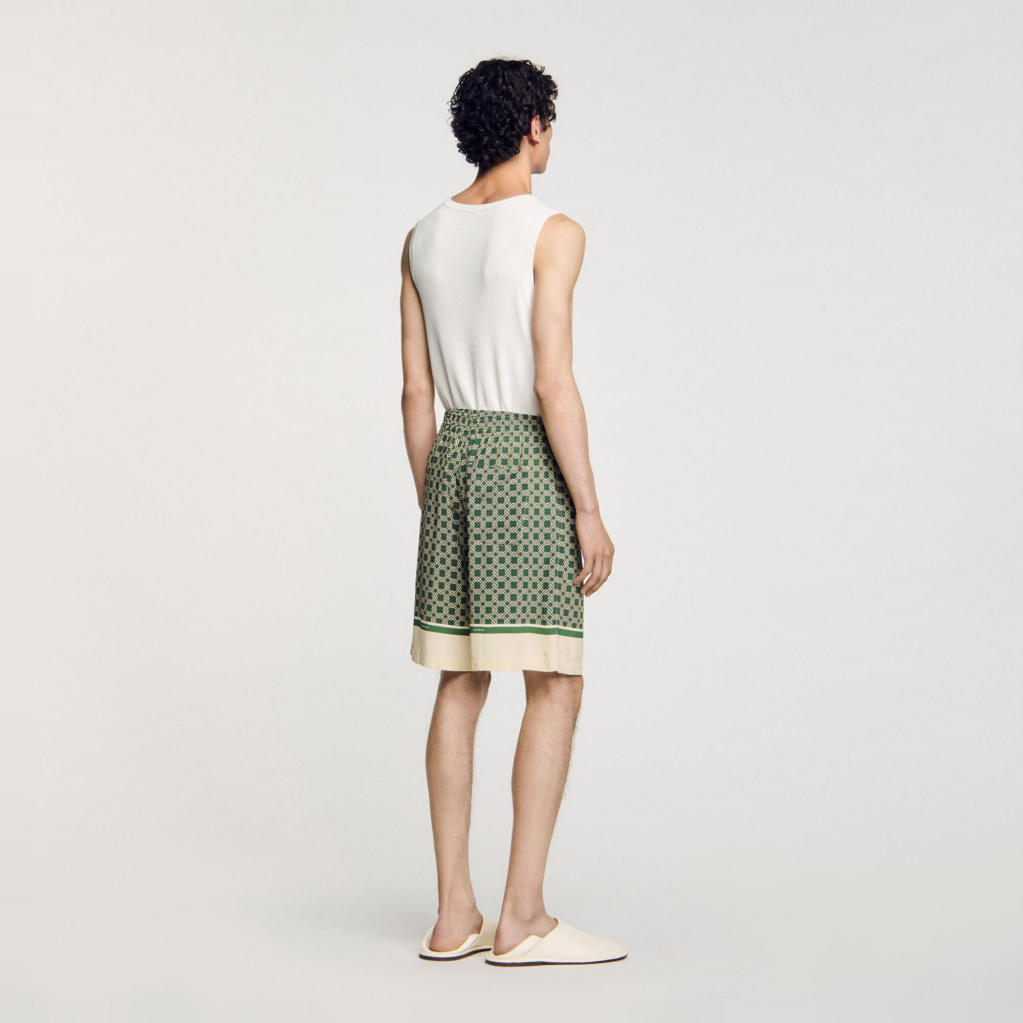 Bermuda soepel met print