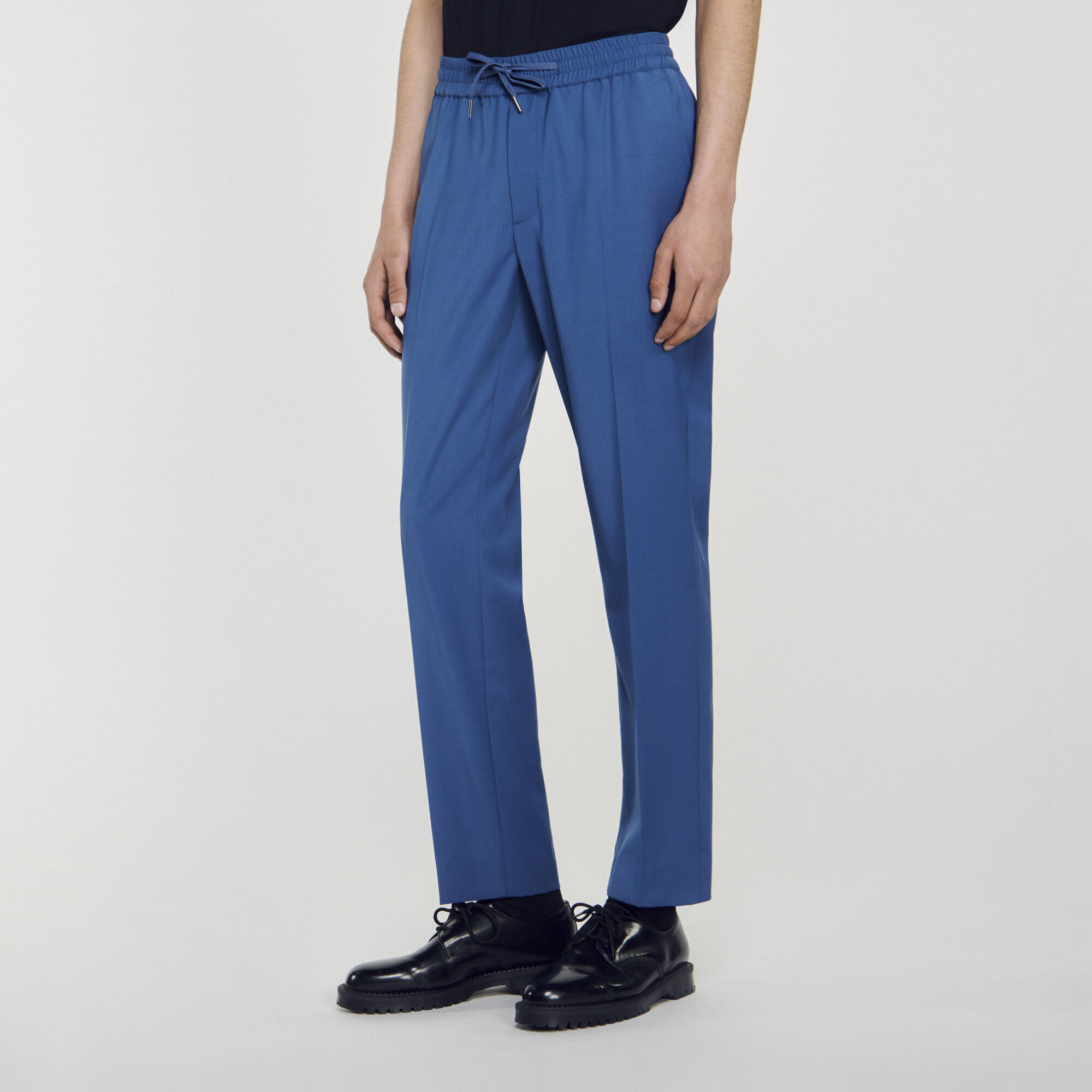 Rechte pantalon met elastiek