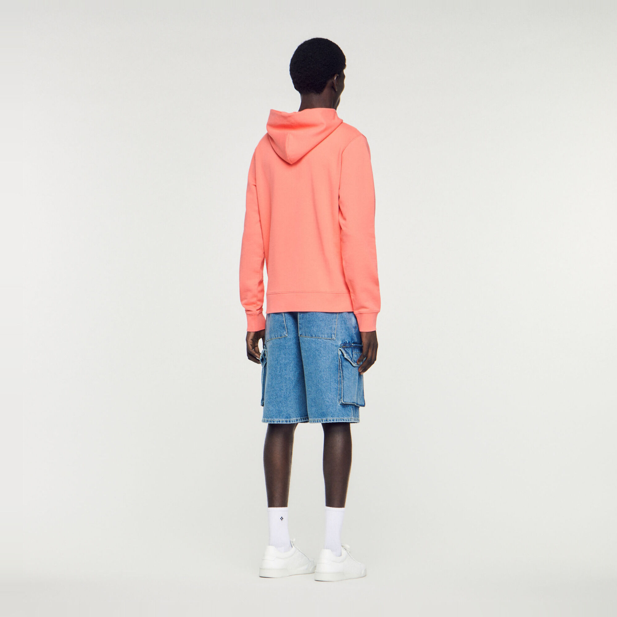 Hoody met rubberen logo