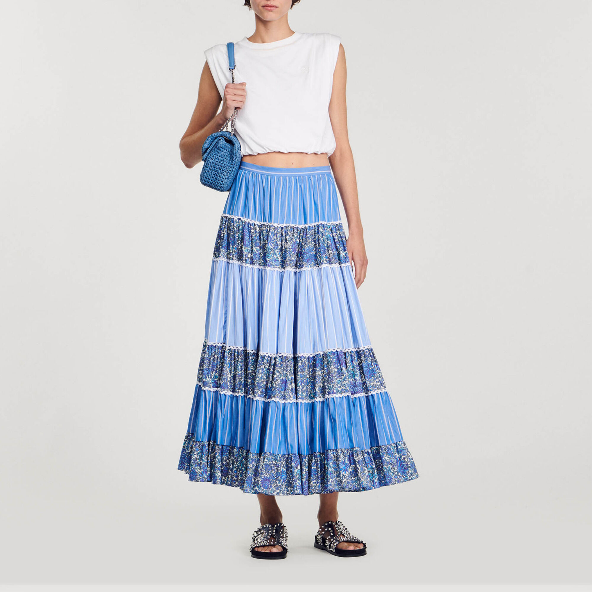 Lange rok patchwork