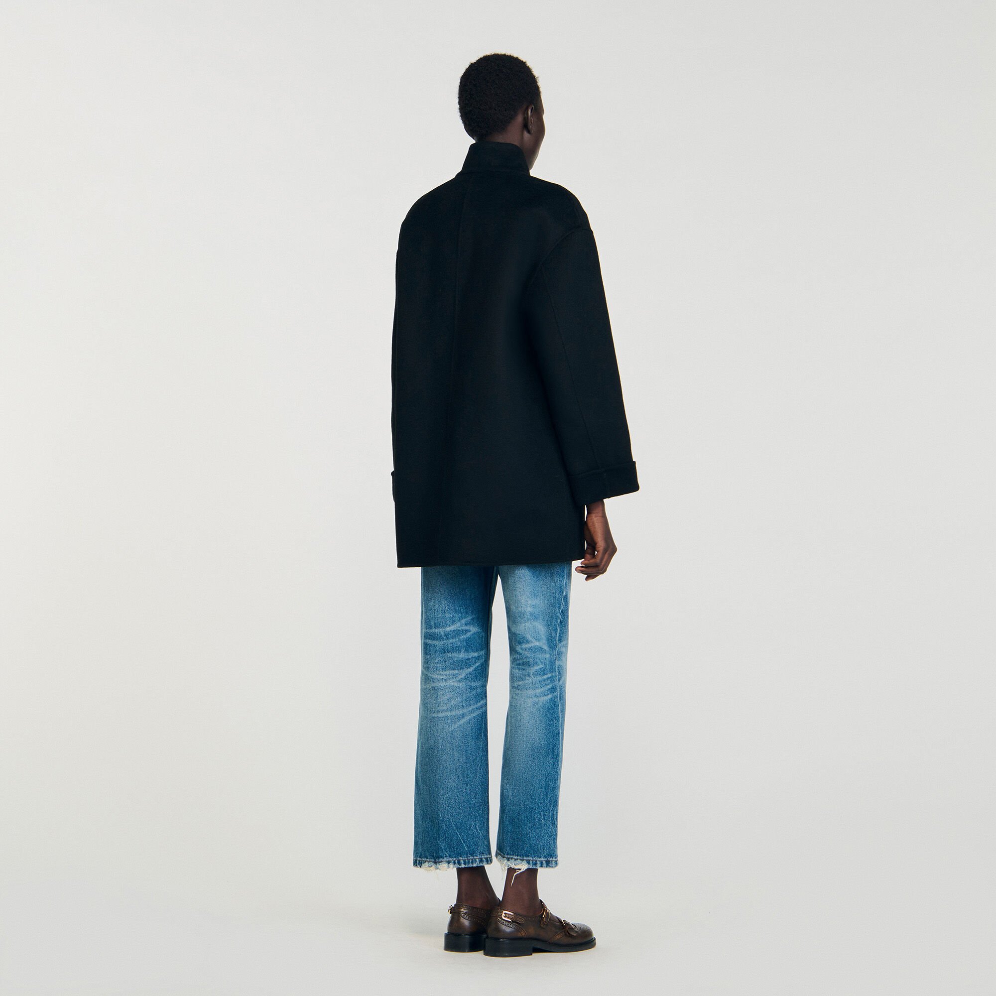 Oversized caban jas
