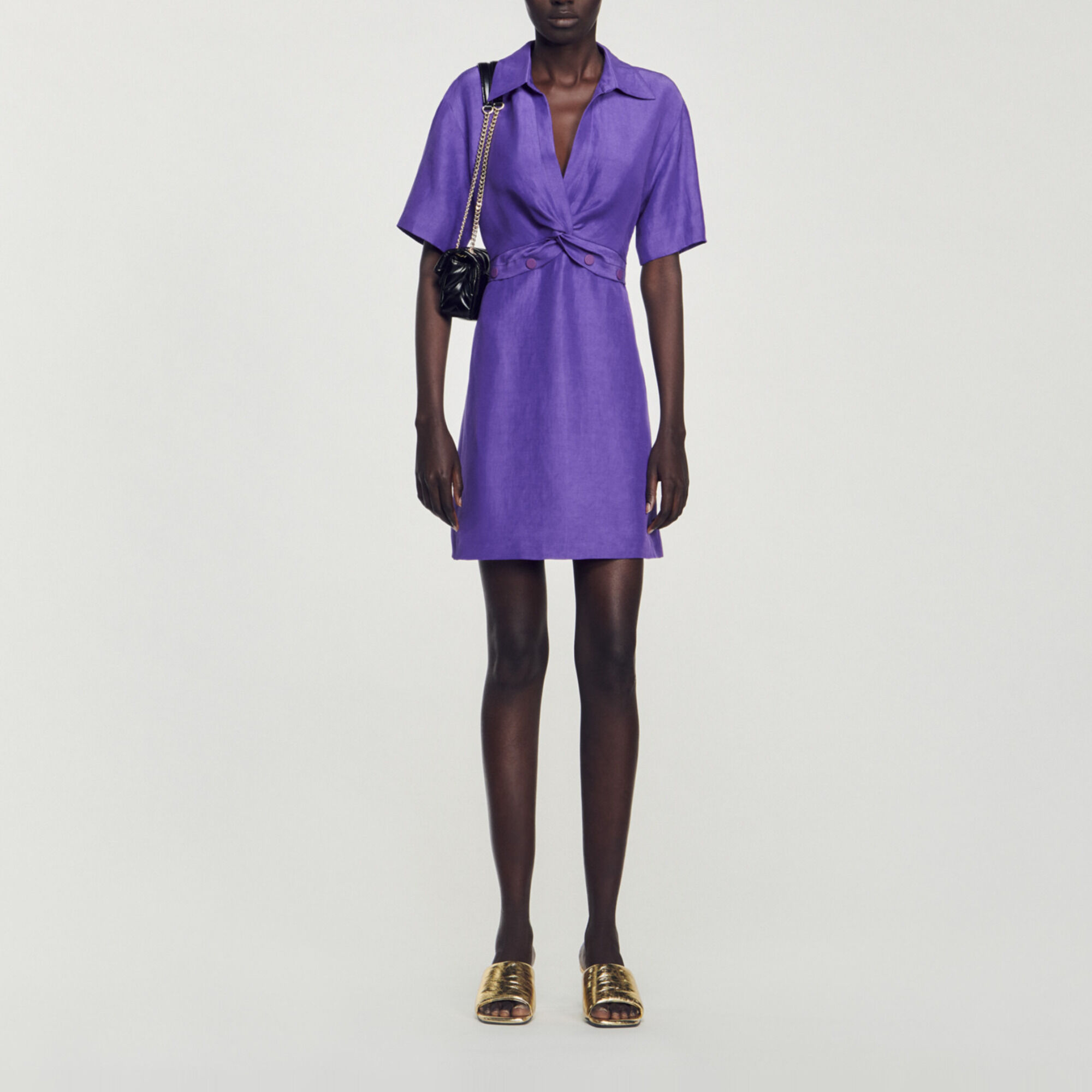 Korte jurk met overhemdkraag