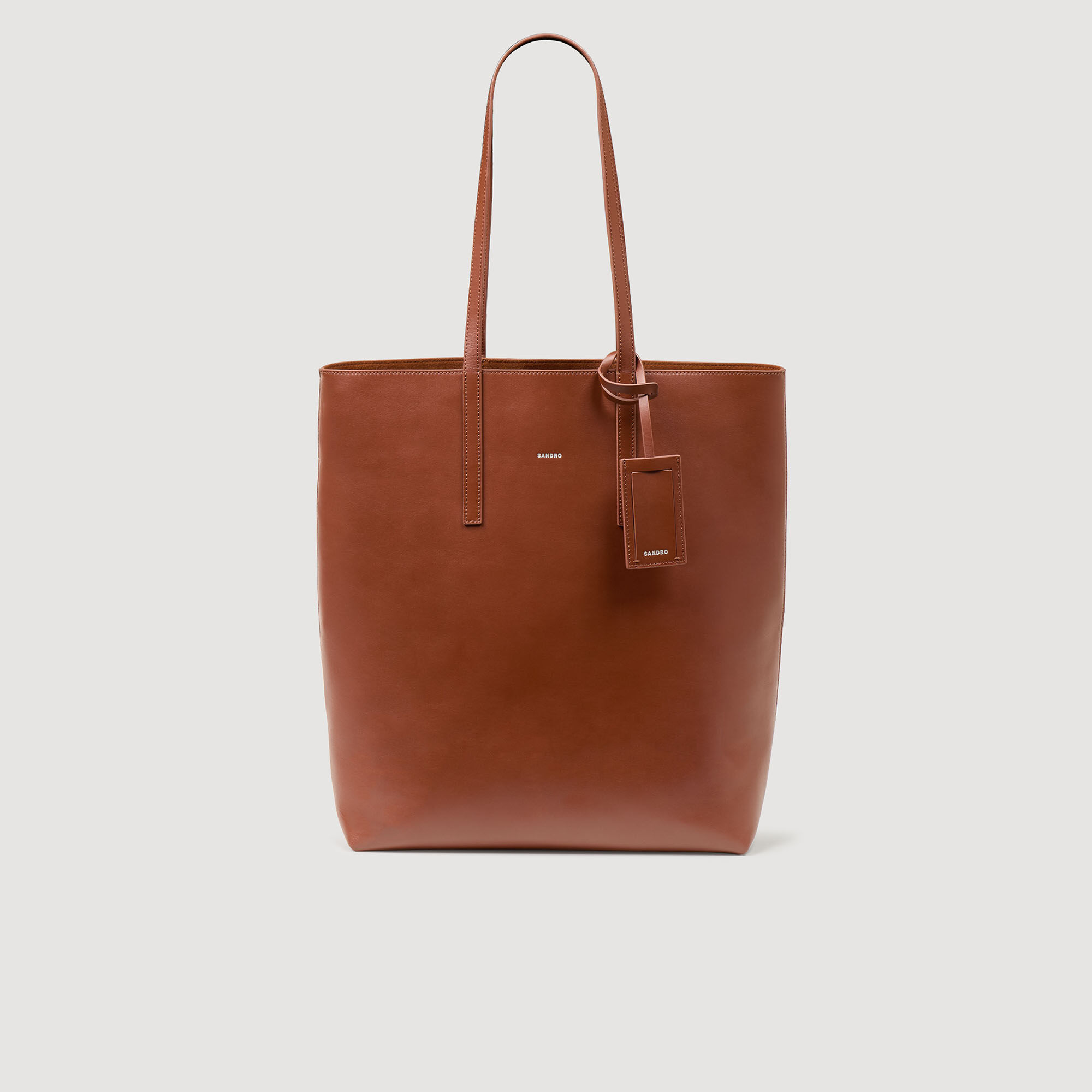 Shopper van leer