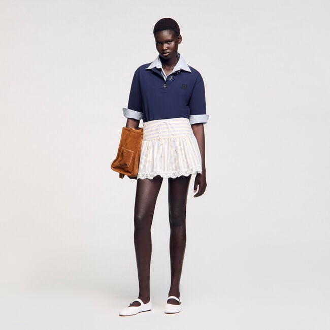Skort gestreept