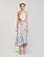 Lange rok met Spirales-print