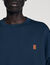 Sweatshirt oversized met leren patch