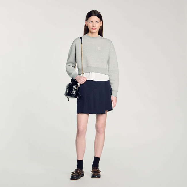 Sweatshirt trompe l'oeil effect