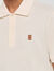 Poloshirt met leren logo