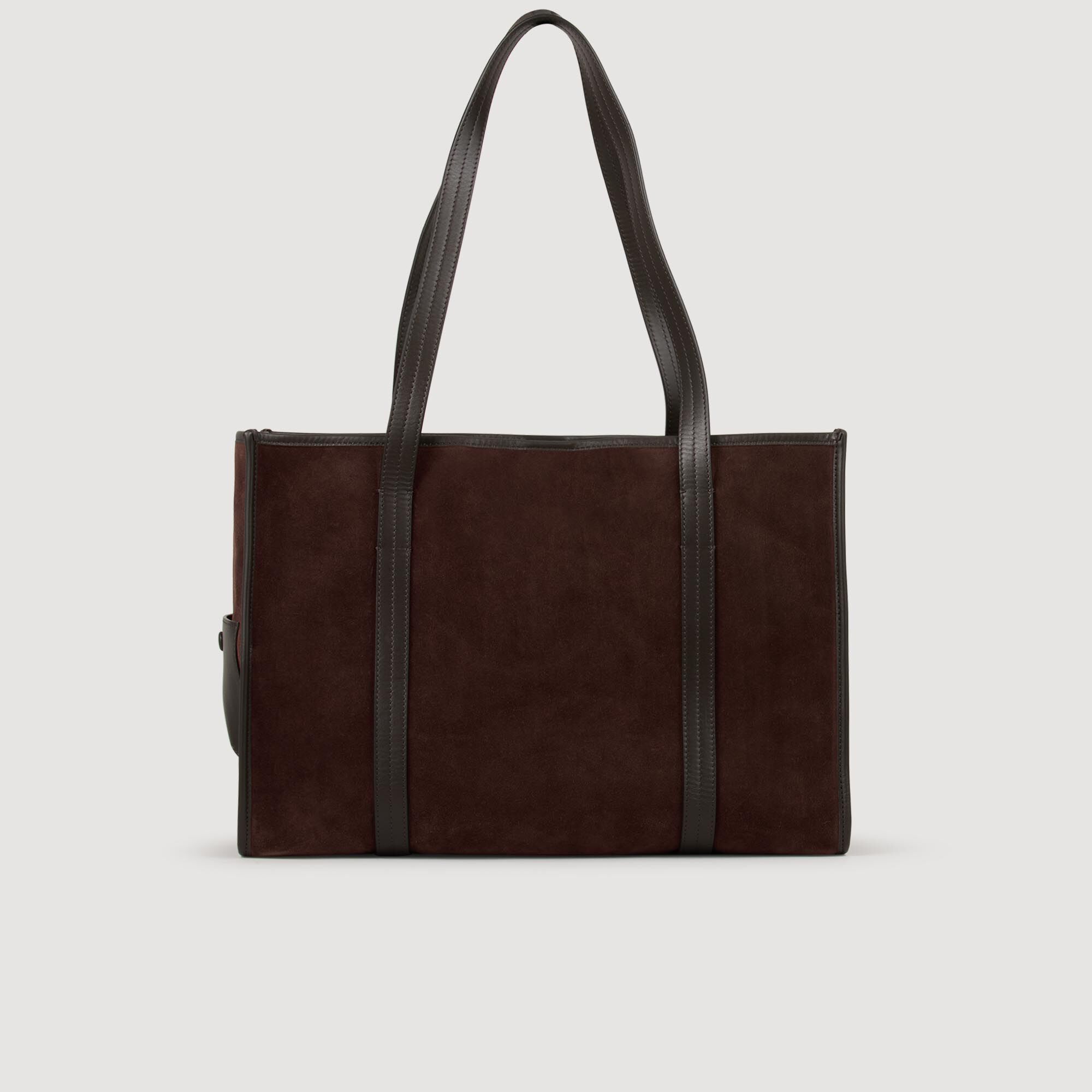 Shopper tas soepel suède