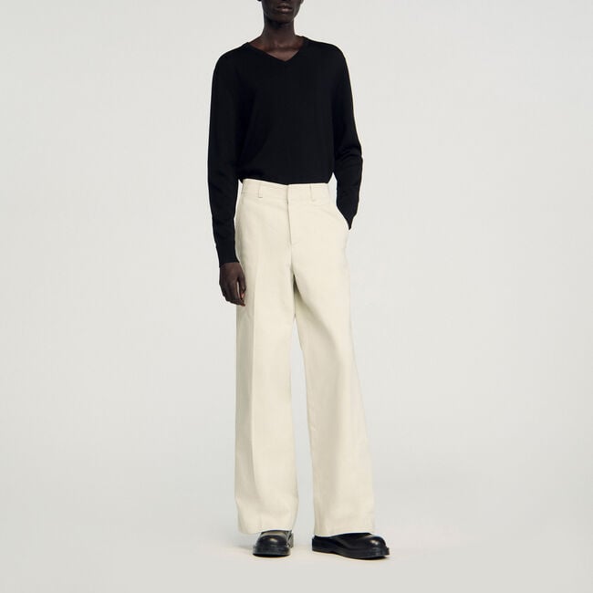 Broek met wijde pasvorm - Man | Sandro