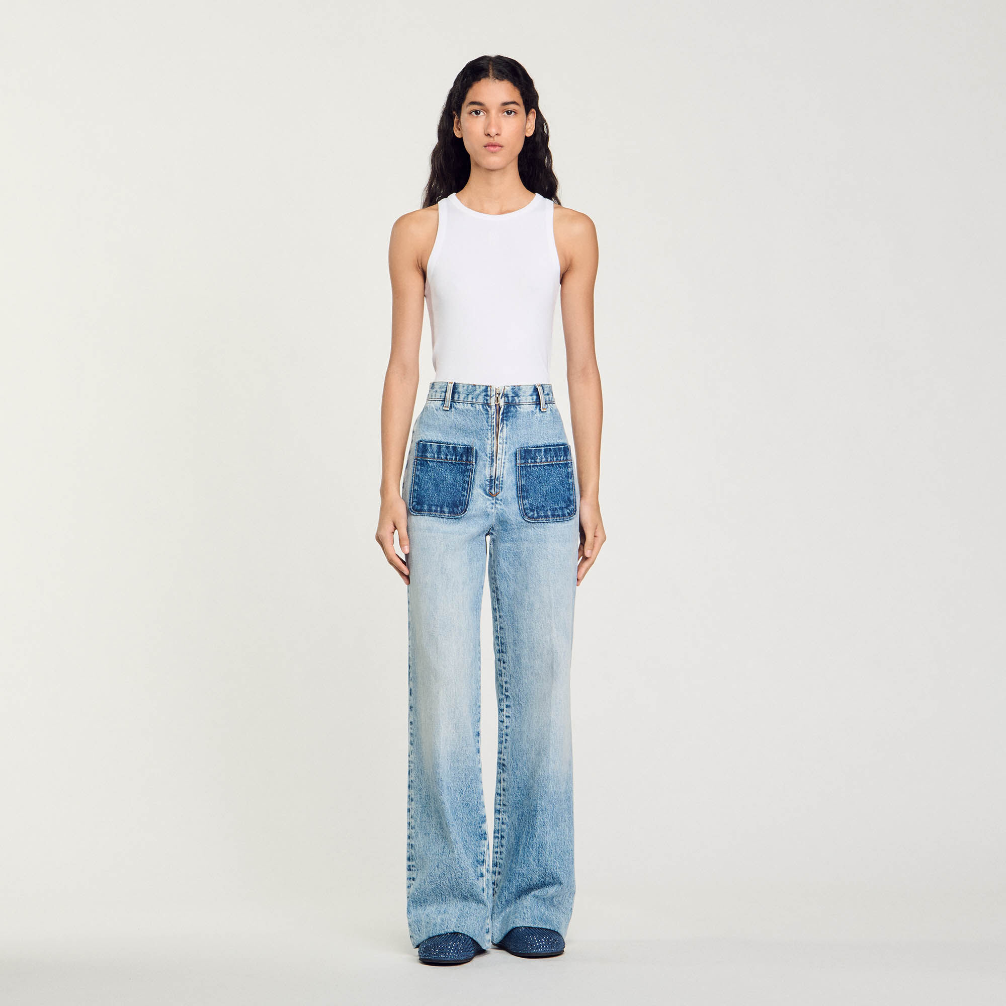 Jeans met hoge taille