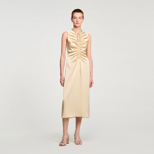Midi jurk met stras
