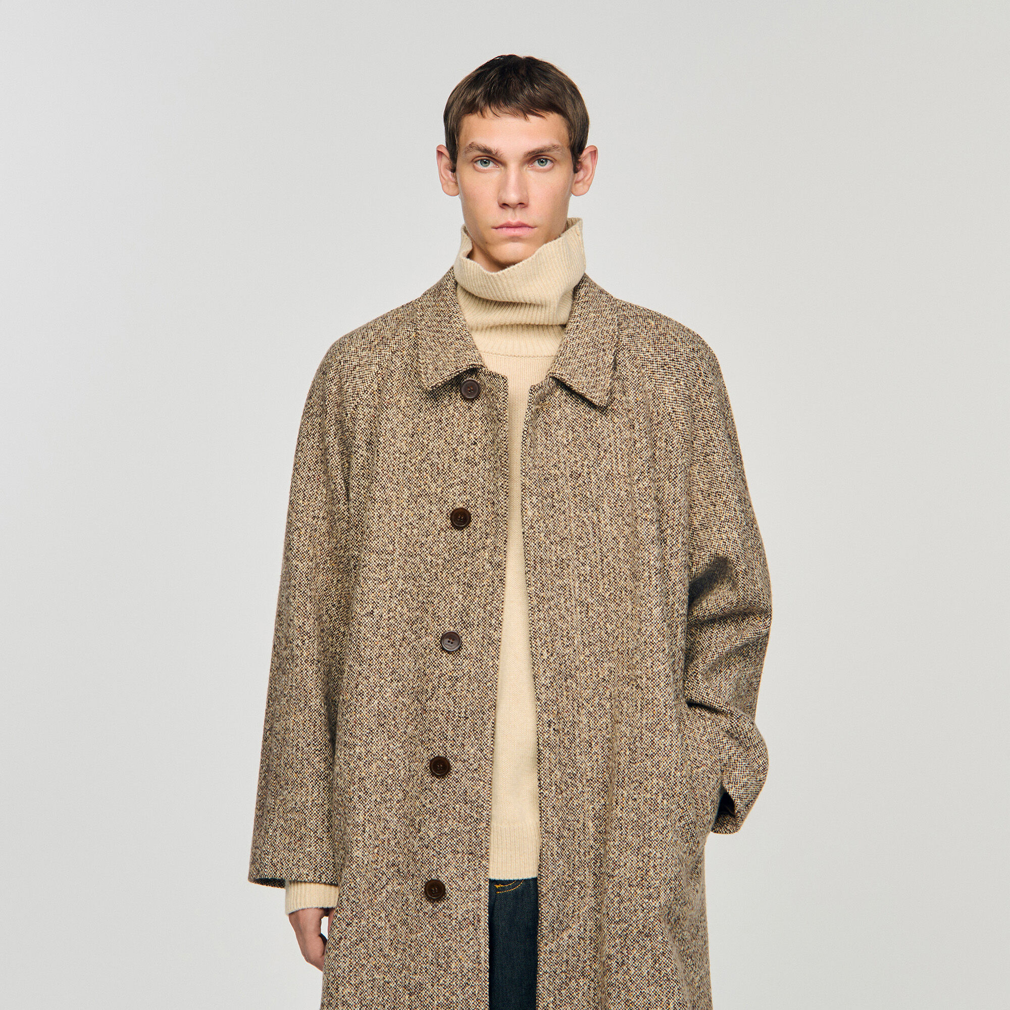 Oversized wollen jas