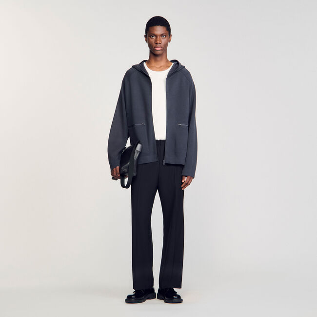 Cardigan met capuchon Milano tricot