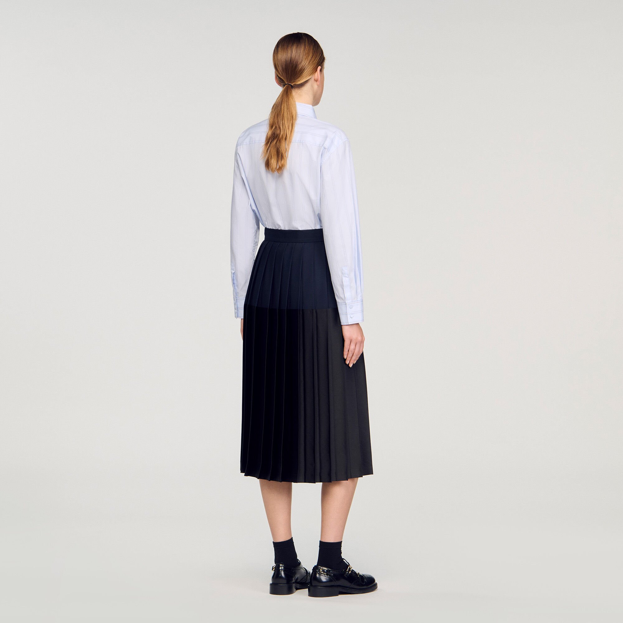 Lange geplooide rok