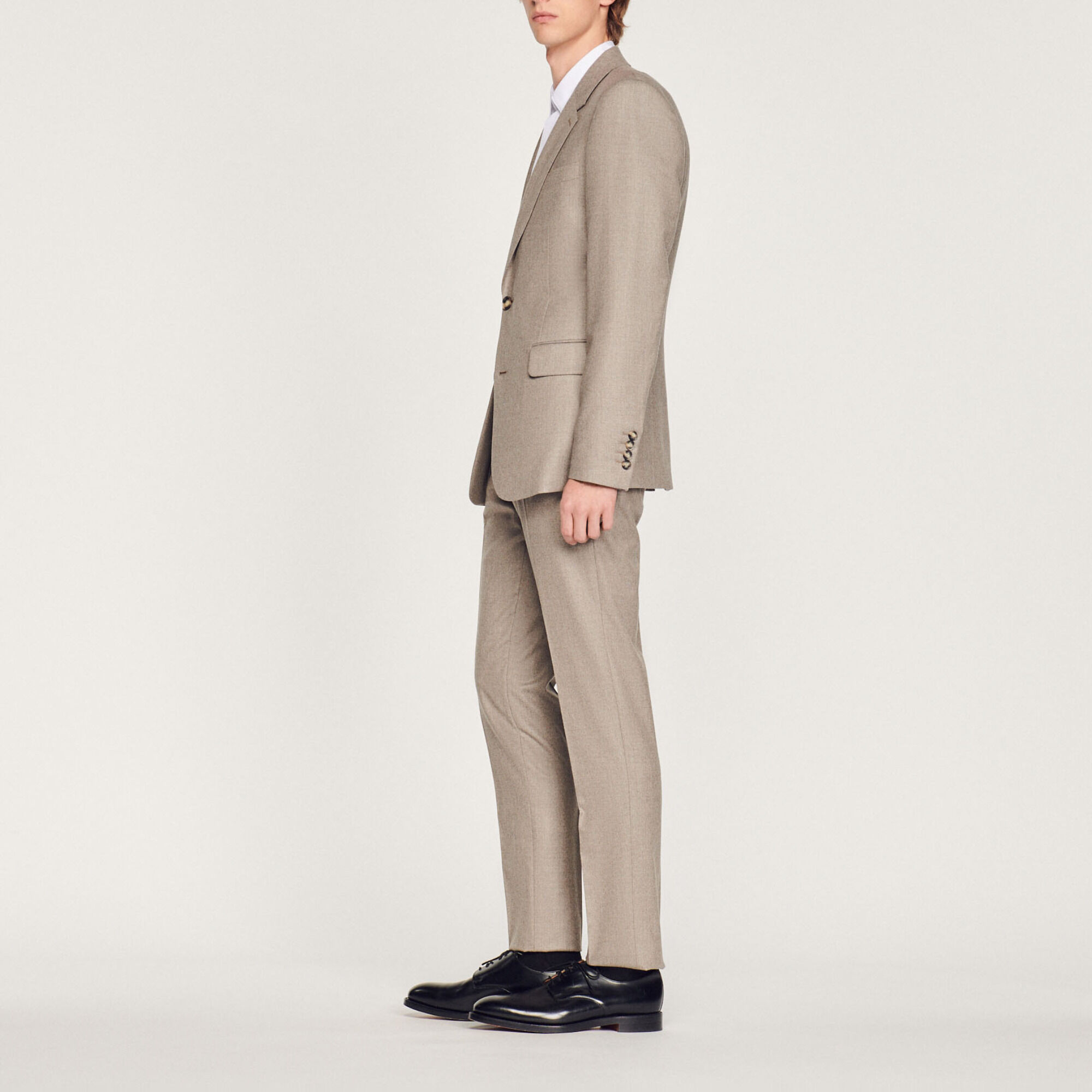 Flannel suit jacket