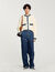 Cardigan vest met denim