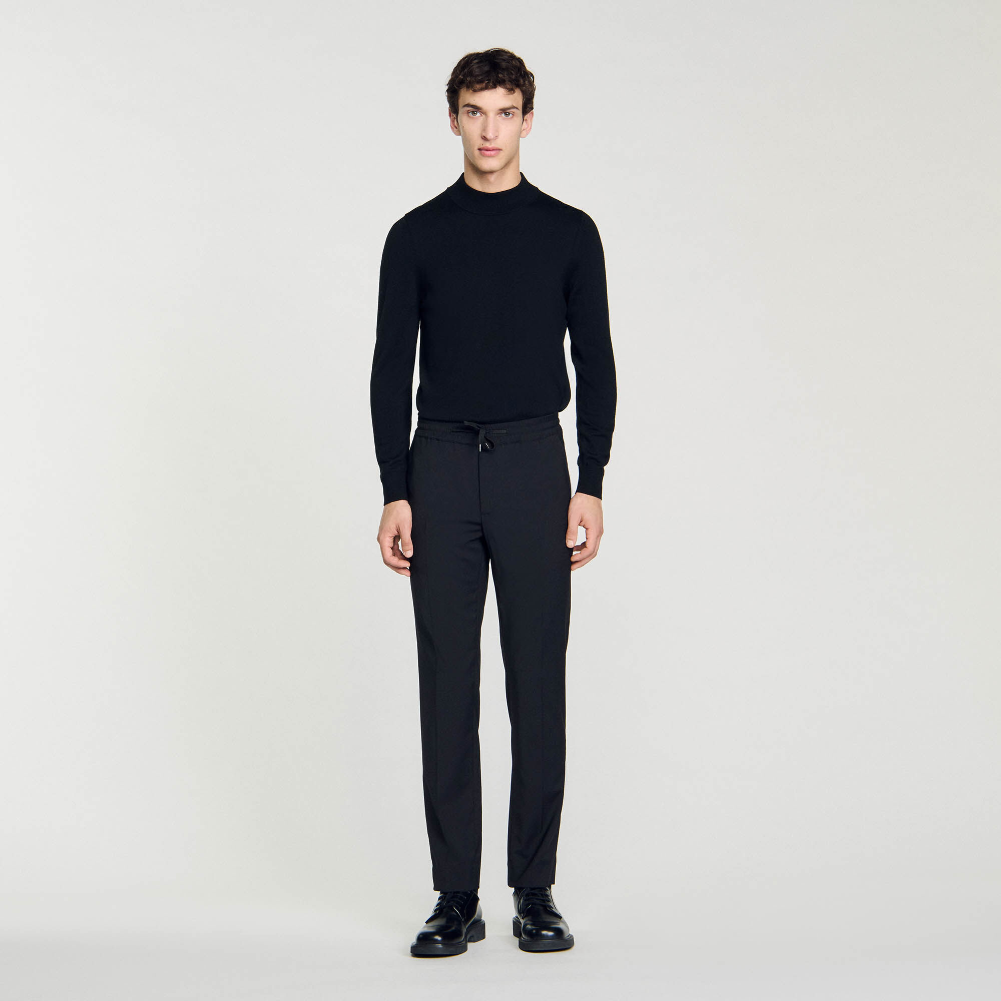 Rechte pantalon met elastiek