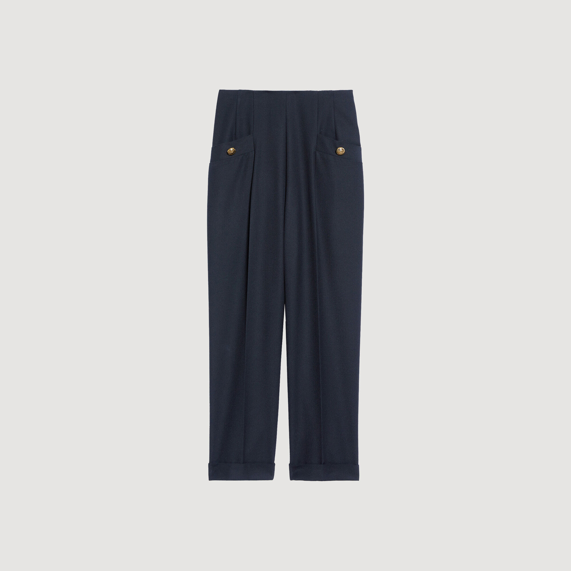 Pantalon met wijde pasvorm