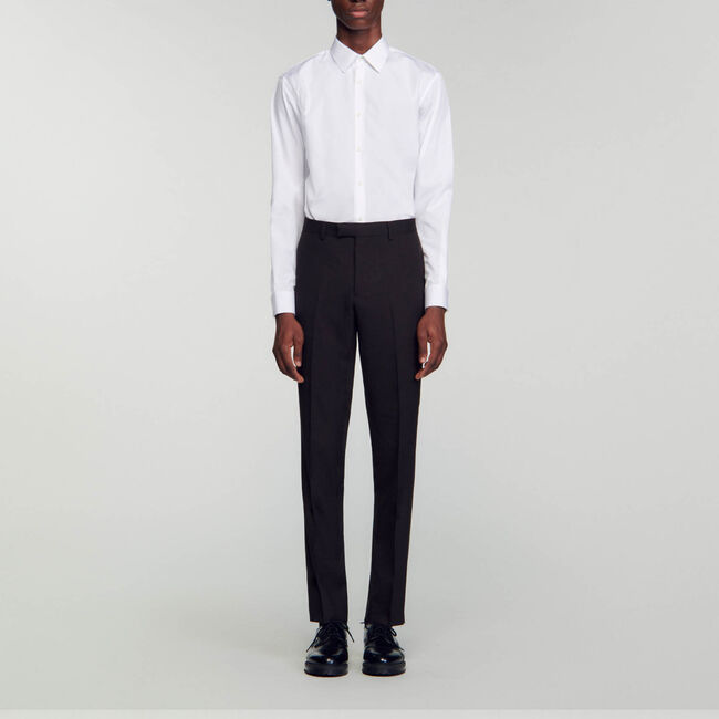 Kostuumbroek van wol