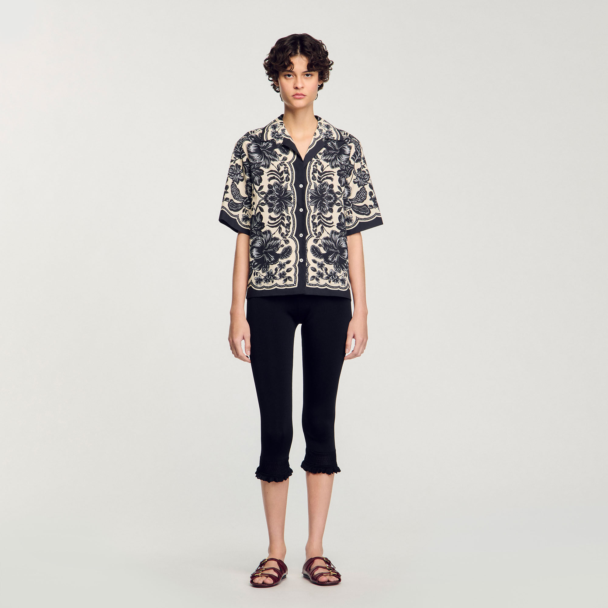 Overhemdblouse bloemenprint