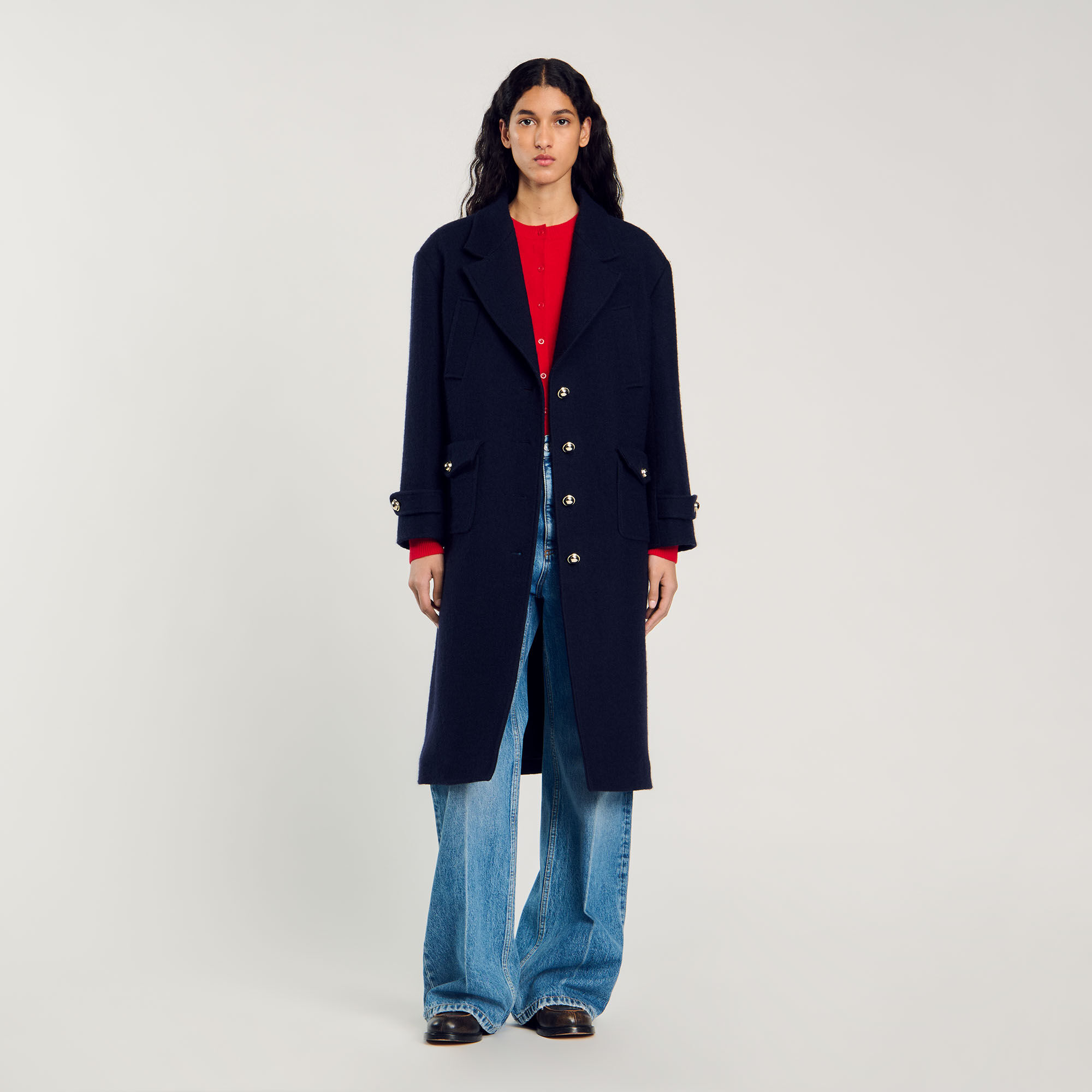 Lange oversized jas