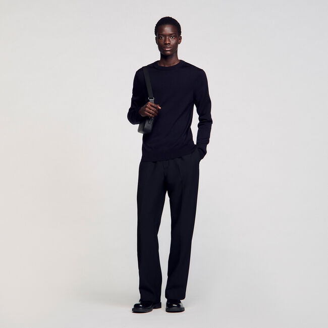 Fine knit wool sweater