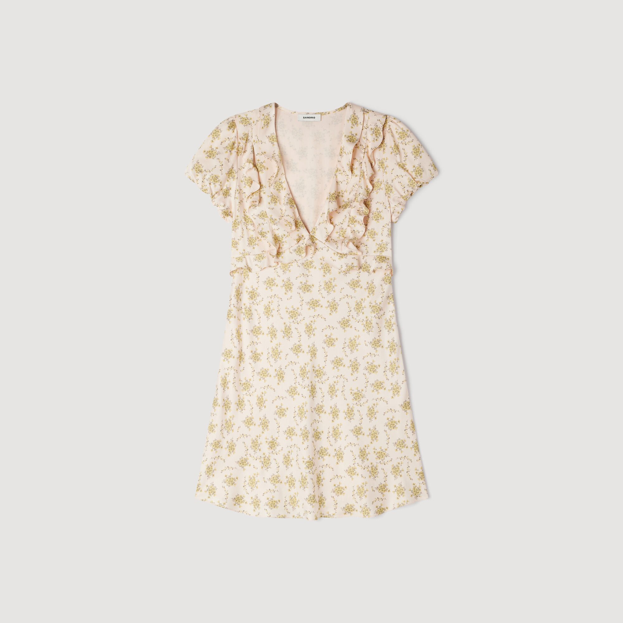 Korte jurk bloemenprint