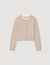 Cardigan vest contrasterende kraag