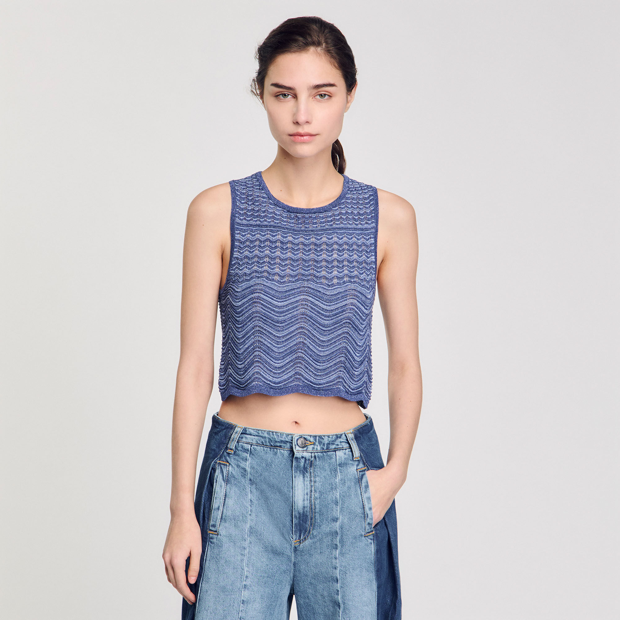 Trui glinsterend tricot