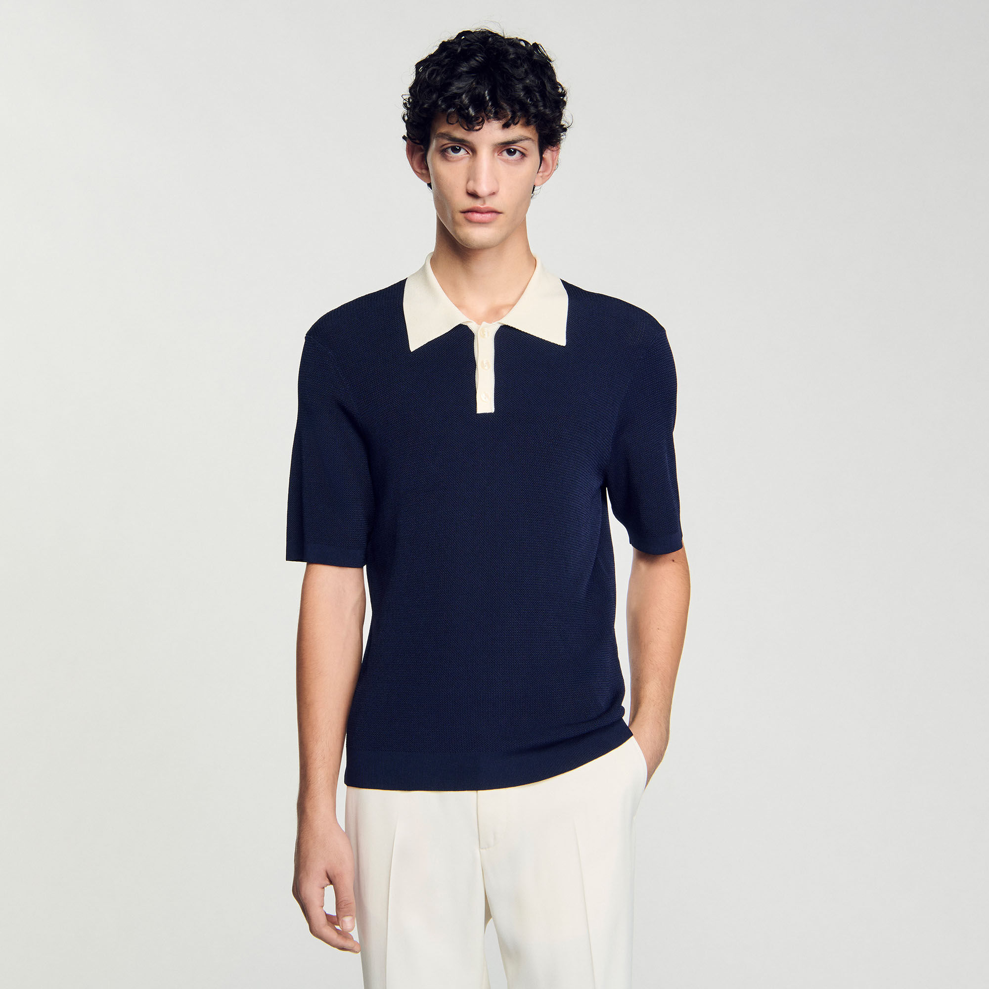 Tweekleurig poloshirt