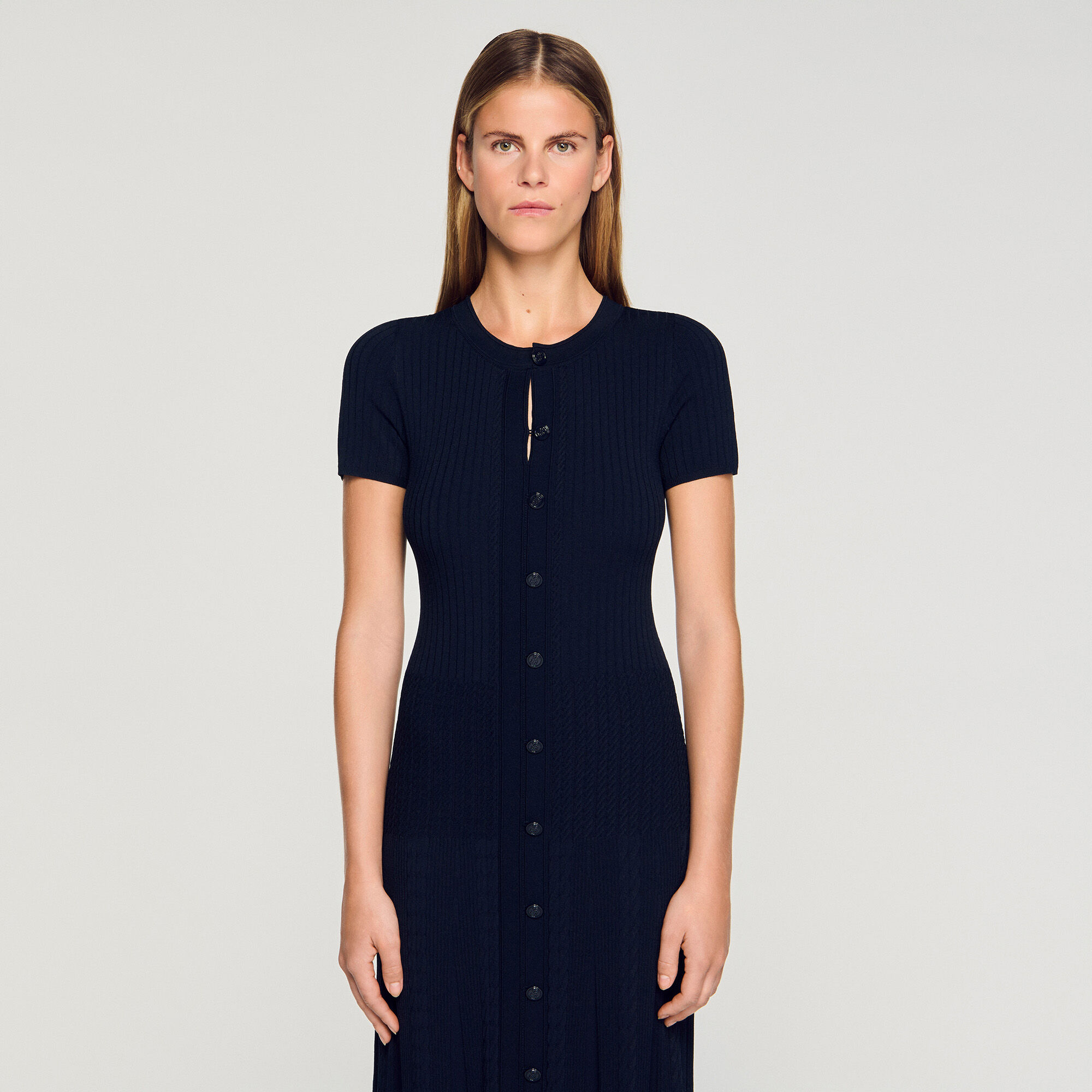 Lange tricot jurk Lange tricot jurk