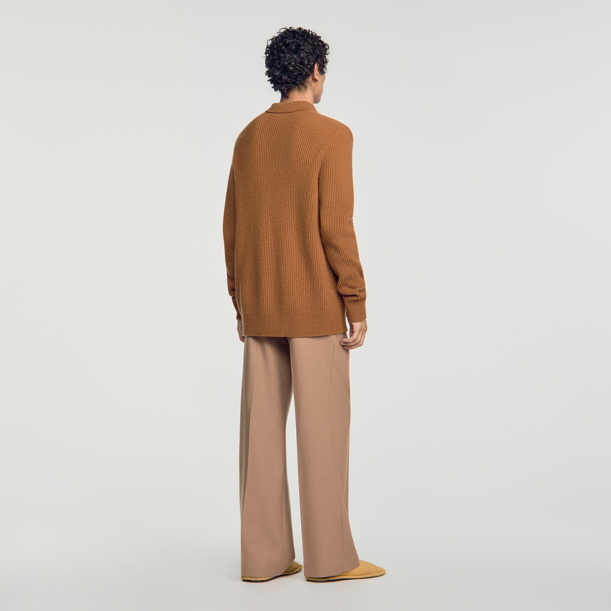 Ribgebreide wollen polo - Man | Sandro
