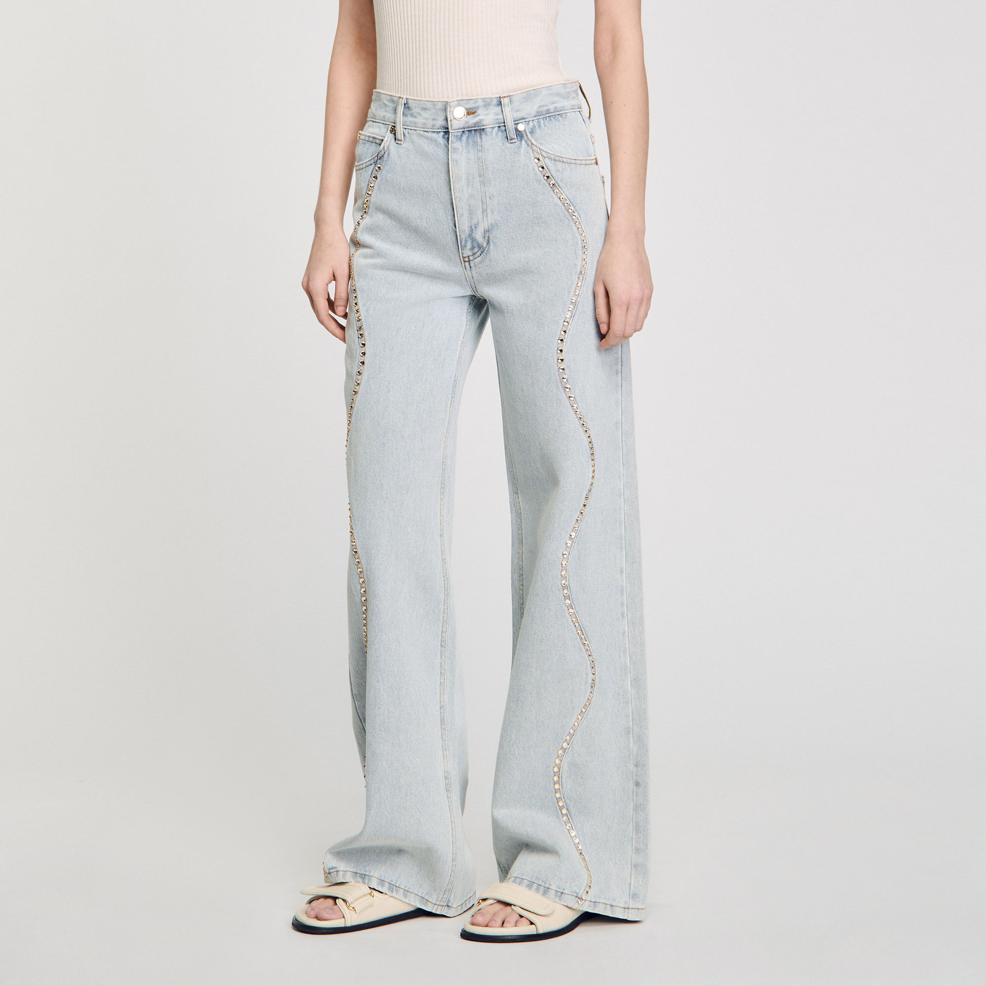 Jeans met stras details