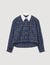 Overhemdblouse geruit met stras