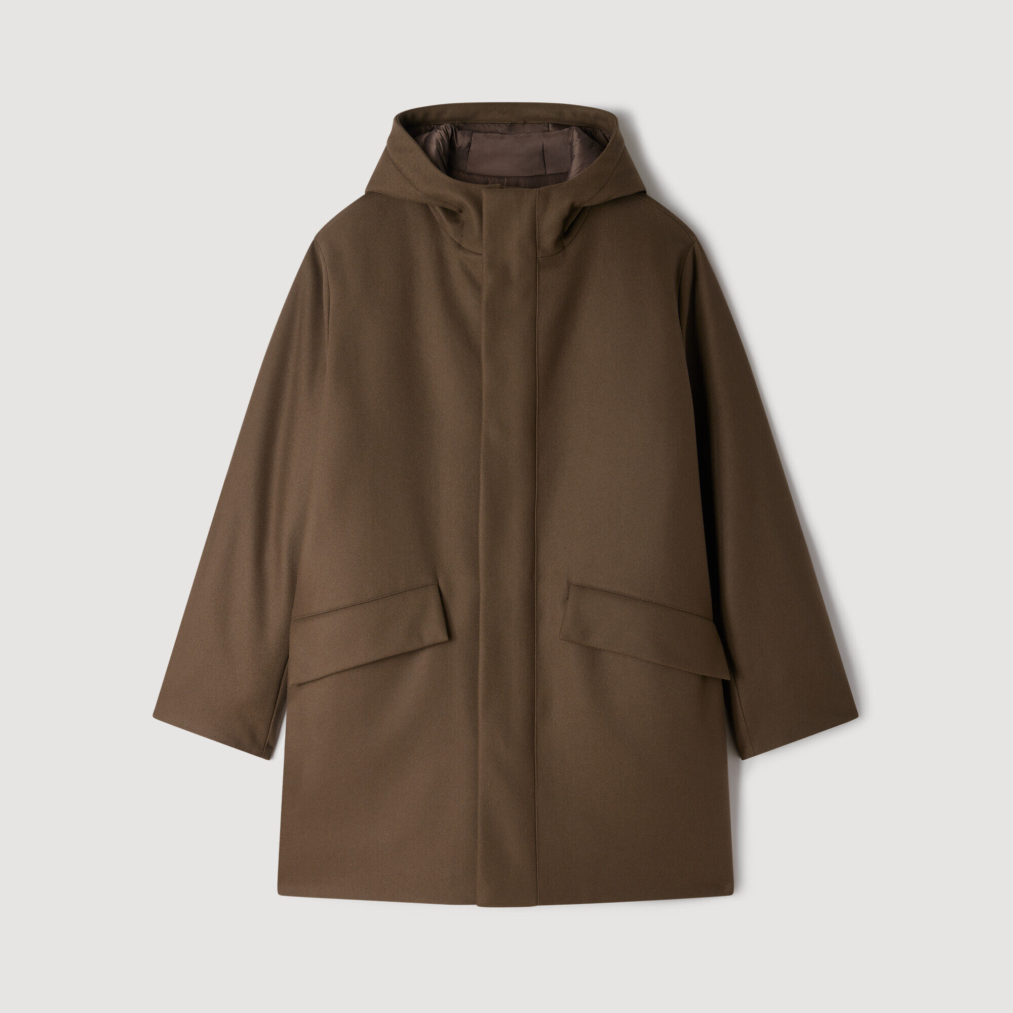 Parka jas van wol en kasjmier - Man | Sandro