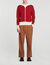 Tweekleurige cardigan van breisel