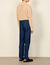Wijde pantalon van chambray katoen