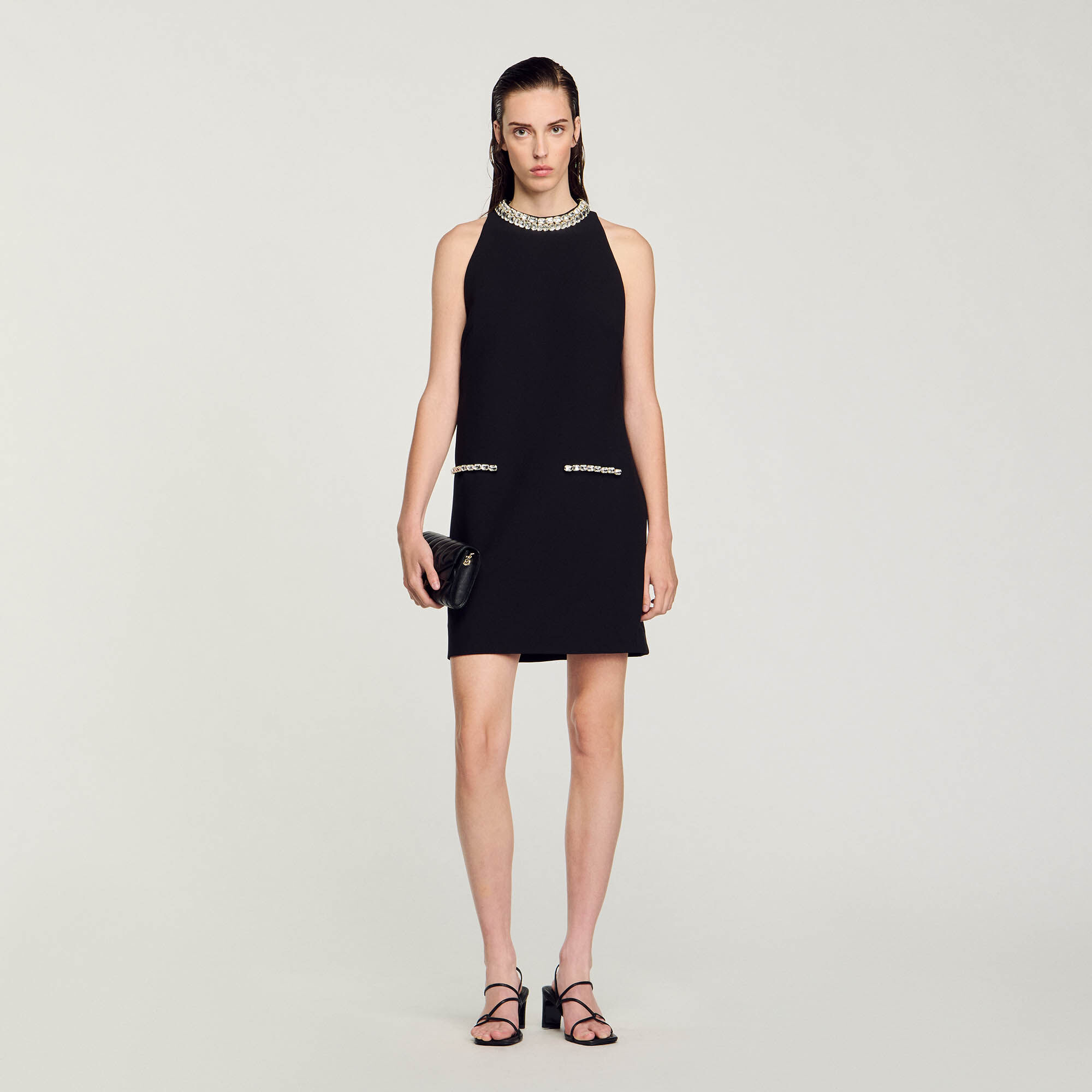 Sandro jurk zwart clearance