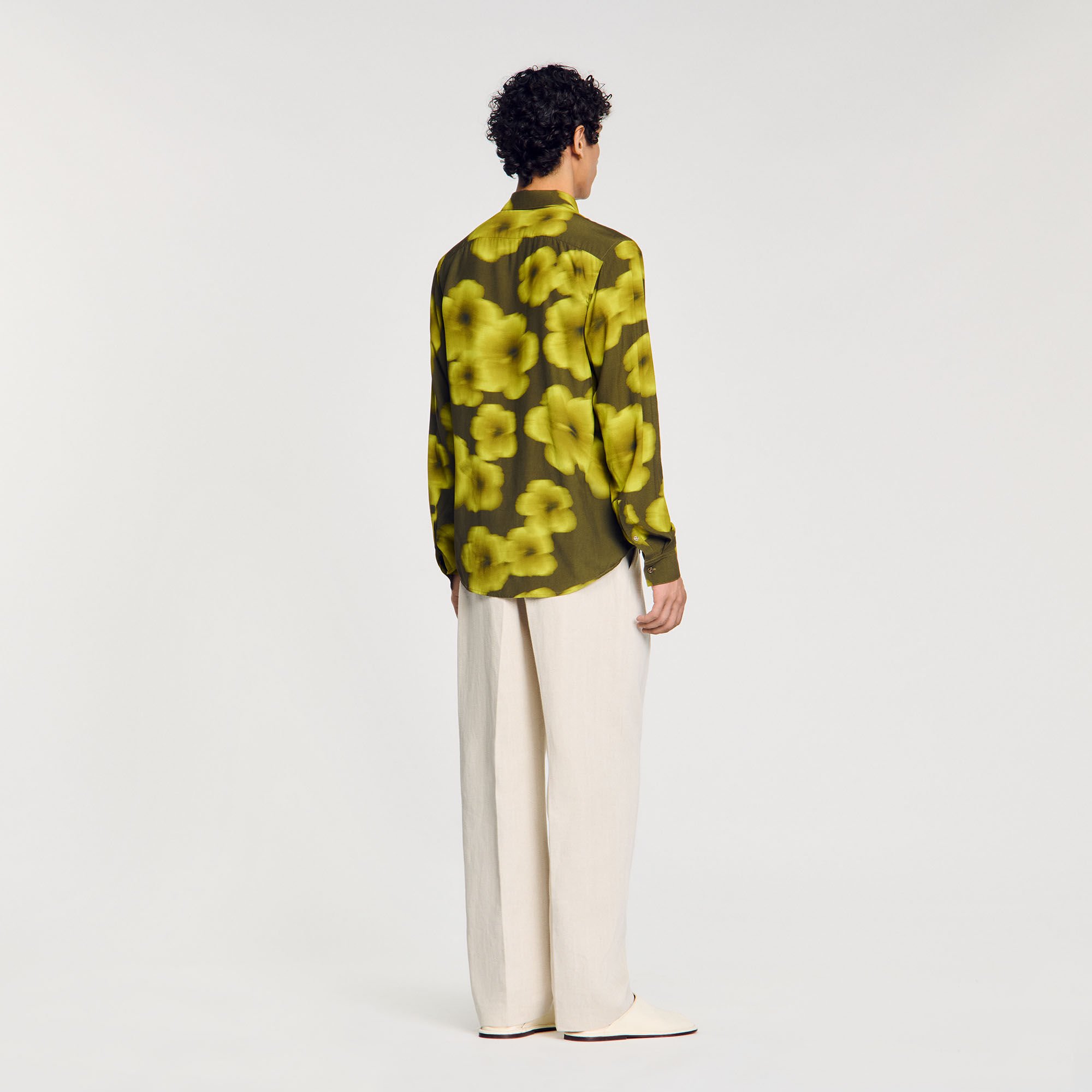 Overhemd soepelvallend met bloemenprint