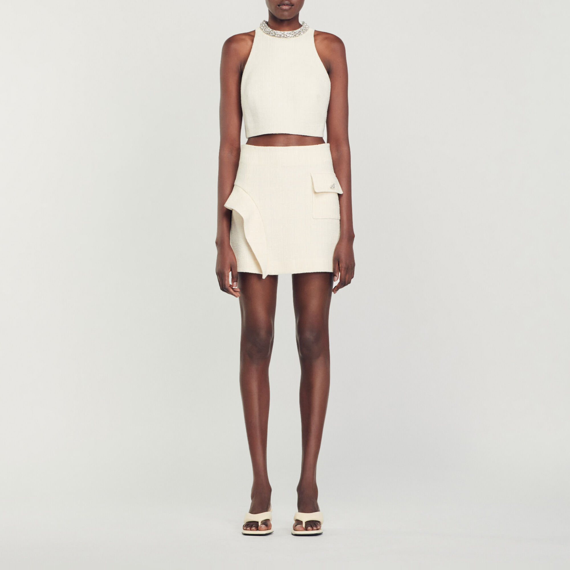 Korte rok met volant