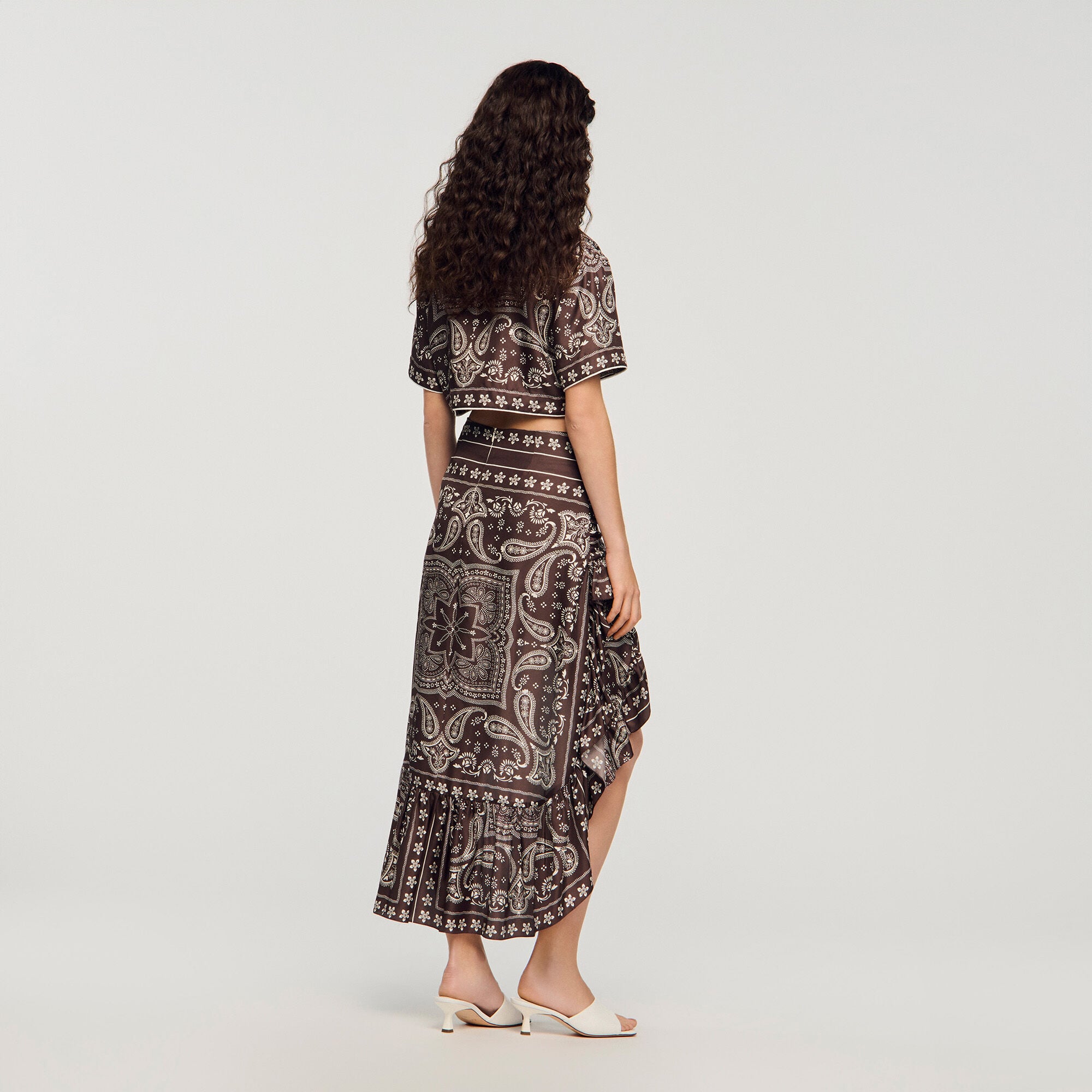 Korte rok bandana print