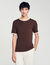 T-shirt tweekleurig met patch