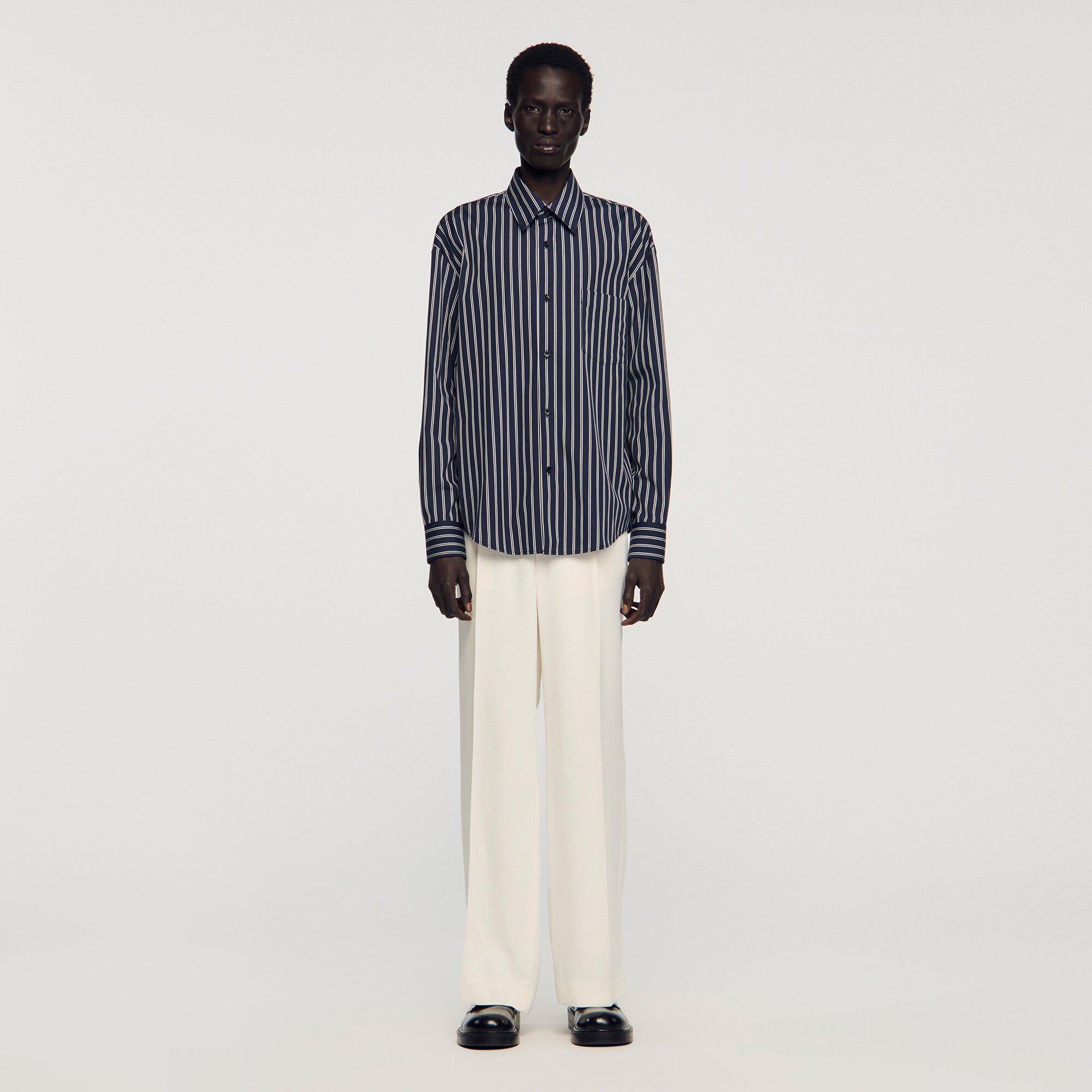 Gestreept katoenen overhemd