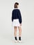 Kort sweatshirt bicolor